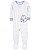 Pijama com pezinho Branco/Lilás Borboleta - 3T (3 a 4 anos) - Carter's - Imagem 1