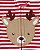 Pijama com pezinho Listrado Rena - 6m (3 a 6 meses) - Carter's - Imagem 2