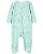 Pijama com pezinho Borboleta Verde - 3m (1 a 3 meses) - Carter's - Imagem 1