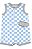 Romper Quadriculado Azul Baleia - 6m (3 a 6 meses) - Carter's - Imagem 1