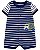 Romper Azul Listrado Caminhão - 12m (9 a 12 meses) - Carter's - Imagem 1