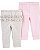 Kit 2 Calças Rosa/Cinza - RN - Carter's - Imagem 2