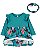 Vestido Verde + Faixa Flores - 3m (1 a 3 meses) - Carter's - Imagem 3