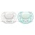 Chupeta Dupla Ultra Soft Branca/Verde - 0 a 6 meses - Philips Avent - Imagem 1