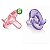 Chupeta Dupla Soothie Rosa/Roxa - 0 a 3 Meses - Philips Avent - Imagem 1
