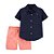 Conjunto 2 peças Ancora Coral - 9m (6 a 9 meses) - Carter's - Imagem 1