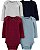 Kit Body 4 Peças Vinho/Azul - RN - Carter's - Imagem 1