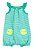 Romper Alcinha Listrado Verdinho  - 12m (9 a 12 meses) - Carter's - Imagem 1