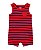Romper Listrado Vermelho - 12m (9 a 12 meses) - Carter's - Imagem 1