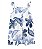 Romper Azul/Branco Flores - 6m (3 a 6 meses) - Carter's - Imagem 1