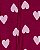 Pijama com pezinho Marsala Corações - 24m (18 a 24 meses) - Carter's - Imagem 2