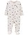 Pijama com pezinho Branco Florzinha com Bolso - 6m (3 a 6 meses) - Carter's - Imagem 1