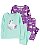 Kit Pijama 4 peças Unicórnio/Roxo - 3T (3 s 4 anos) - Carter's - Imagem 1