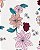 Kit Body 4 peças Flores Verde/Rosa - RN - Carter's - Imagem 2