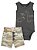 Conjunto 2 Peças Dino Exército - 12m (9 a 12 meses) - Carter's - Imagem 1