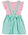 Vestido Jardineira Azul e Rosa - 3T (3 a 4 anos) - Carter's - Imagem 2
