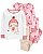 Kit Pijama 4 Peças Lhama - 3T (3 a 4 anos) - Carter's - Imagem 1