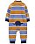 Macacão Listrado Marrom/Azul - 3m (1 a 3 meses) - Carter's - Imagem 2