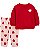 Conjunto 2 peças Blusa Vermelha Coraçãozinho - RN - Carter's - Imagem 1