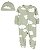 Pijama com pezinho Verdinho Nuvem + Touca - 3m (1 a 3 meses) - Carter's - Imagem 1