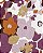 Kit Body 4 peças Flores Roxa/Marrom - 18m (12 a 18 meses) - Carter's - Imagem 5