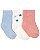 Kit 3 Meias Azul/Flores/Rosa - 12 a 24 meses - Carter's - Imagem 1