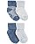 Kit 4 Meias Azul - 12 a 24 meses - Carter's - Imagem 1
