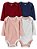 Kit Body 4 peças Liso/Bolinha Rosa - 9m (6 a 9 meses) - Carter's - Imagem 1