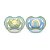 Chupeta Ultra Air Dupla Sol/Arco-Iris 0 a 6 meses - Philips Avent - Imagem 1