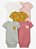 Kit Body 5 peças Animais Bolso/Rosa - RN - Carter's - Imagem 1