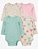 Kit Body 4 peças Coração/Verde - 18m (12 a 18 meses) - Carter's - Imagem 1