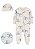 Pijama com pezinho Panda Azul + Touca - 6m (3 a 6 meses) - Carter's - Imagem 2