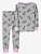 Pijama 2 peças Minnie Cinza/Rosa - 3T (3 a 4 anos) - Carter's - Imagem 1