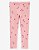 Calça Legging Rosa Coração Vermelho - 3T (3 a 4 anos) - Carter's - Imagem 1
