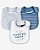 Kit 3 Babadores de Tecido Panda Azul - Carter's - Imagem 1