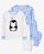 Kit Pijama 4 peças Pinguim Azulzinho - 12m (9 a 12 meses) - Carter's - Imagem 1