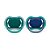 Chupeta Ultra Air Dupla Lisa Verde/Azul 6 a 18 meses - Philips Avent - Imagem 1