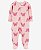 Pijama com pezinho Rosa Borboleta - 9m (6 a 9 meses) - Carter's - Imagem 1