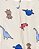 Pijama com pezinho Branco Dino - 3m (1 a 3 meses) - Carter's - Imagem 2
