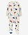 Pijama com pezinho Branco Dino - 3m (1 a 3 meses) - Carter's - Imagem 1