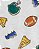 Kit Pijama 4 peças Futebol Americano - 12m (9 a 12 meses) - Carter's - Imagem 2