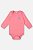 Body Manga Longa em Suedine Rosa Morango - Tam M - Up Baby - Imagem 1