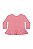 Conjunto Blusa e Calça em Cotton Flores Rosa - Tam G - Quimby - Imagem 4