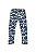 Conjunto Blusa e Calça em Cotton Flores Bege/Azul - Tam 4 - Quimby - Imagem 5