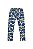 Conjunto Blusa e Calça em Cotton Flores Bege/Azul - Tam 6 - Quimby - Imagem 3