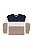 Conjunto Camiseta Malha e Calça Moletom Listrado Azul - Tam 6 - Quimby - Imagem 3