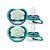 Chupetas Ultra Air Dupla Noturna Estrela/Lua Azul/Verde - 6 a 18 meses - Philips Avent - Imagem 2