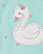 Pijama com pezinho Cisne Verde Água - 18m (12 a 18 meses) - Carter's - Imagem 2