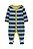 Pijama com pezinho Listrado Azul - 6m (3 a 6 meses) - Carter's - Imagem 1