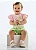 Conjunto Short Saia Flores Rosa/Verde - Tam 3 - Quimby - Imagem 6